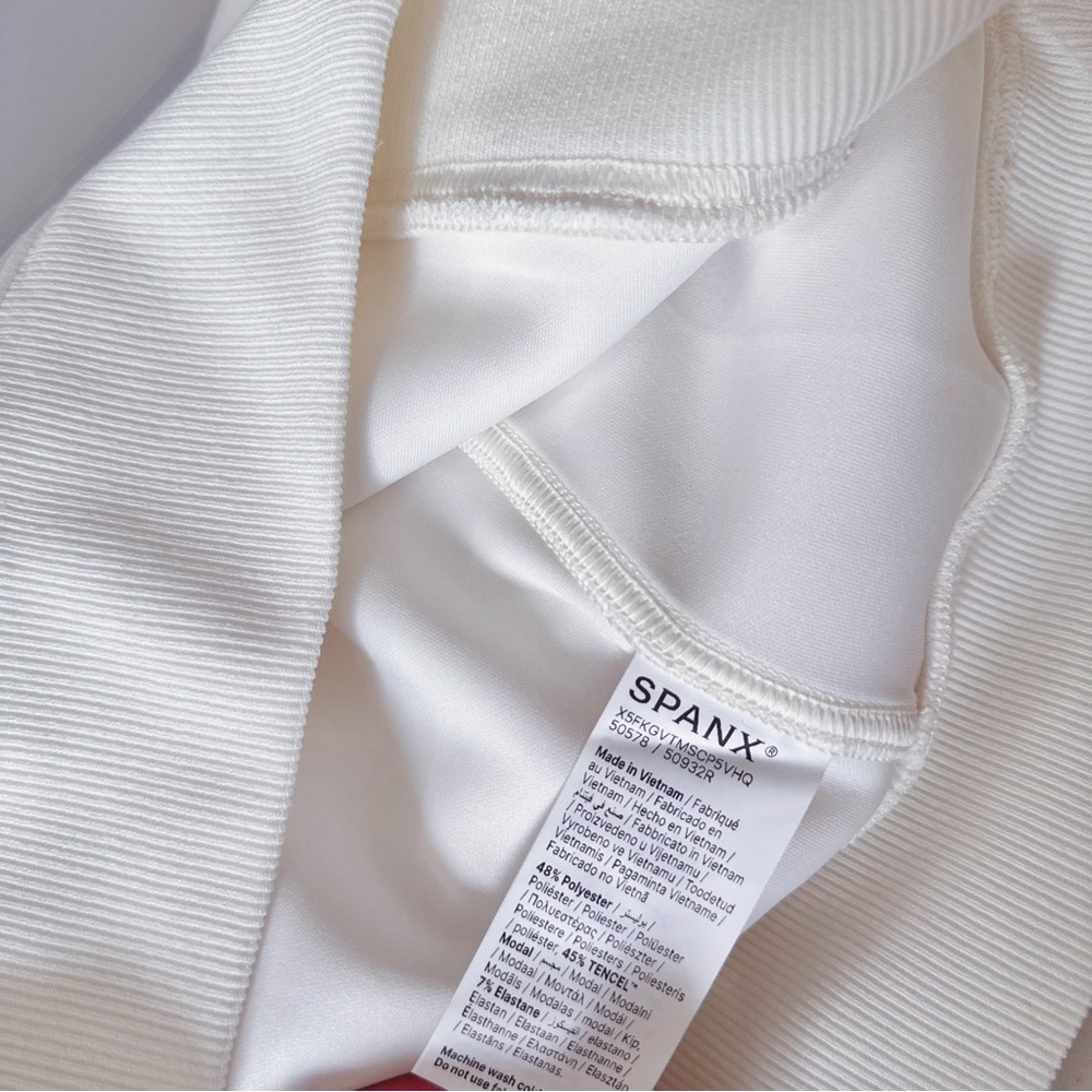 SPANX White Half-Zip Pullover Sweater - Picture 13 of 13